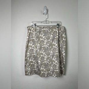 Brooks Brothers 346 Stretch Paisley Skirt